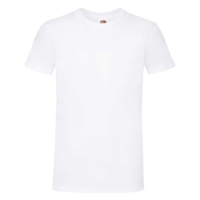 ΛΕΥΚΗ FIT ΜΠΛΟΥΖΑ FRUIT OF THE LOOM SOFSPUN TEE